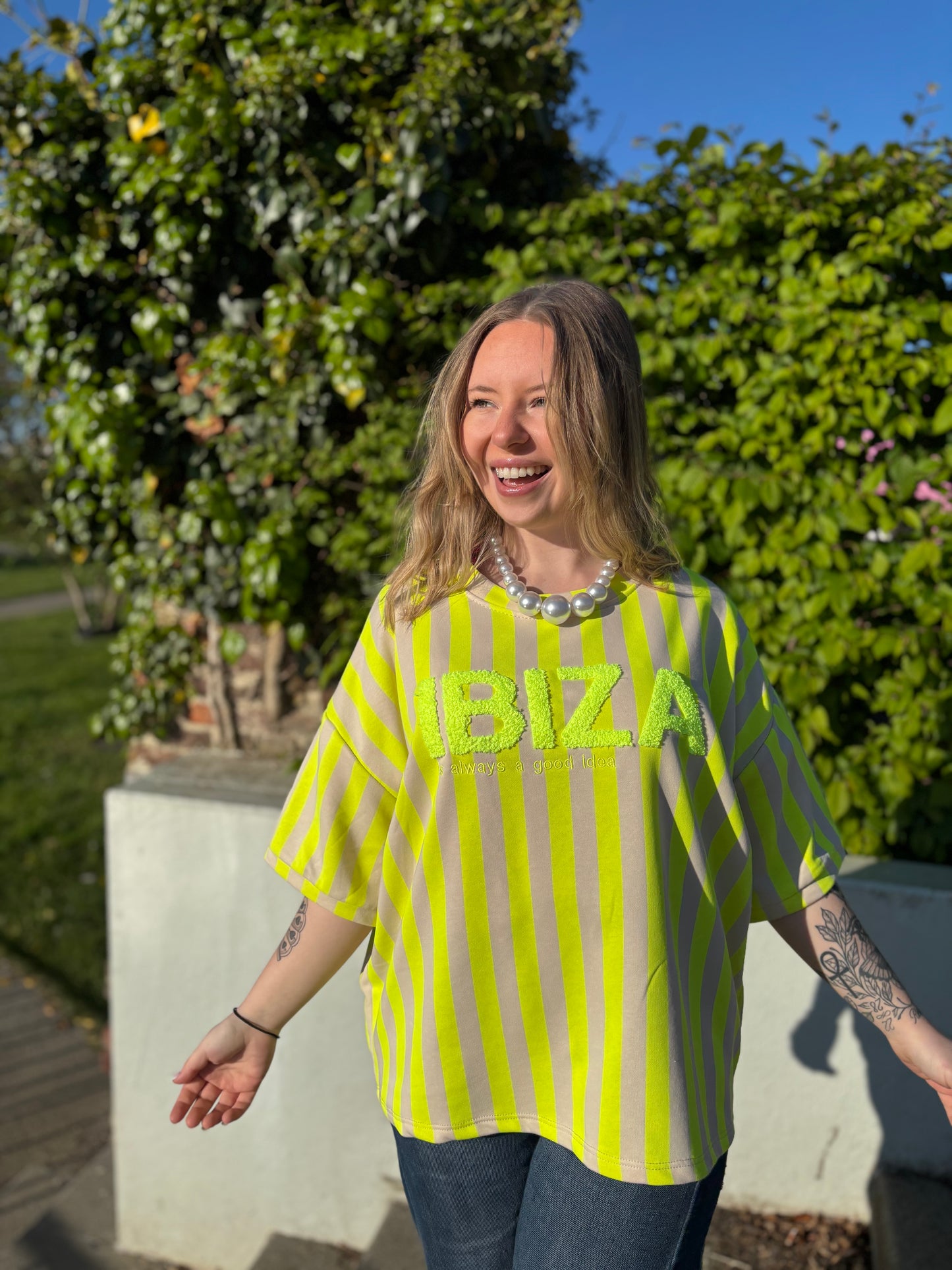 Sweat Ibiza jaune