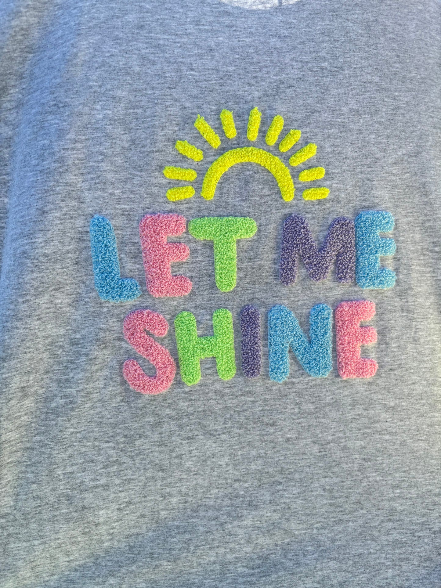 T-shirt let me shine diverses couleurs
