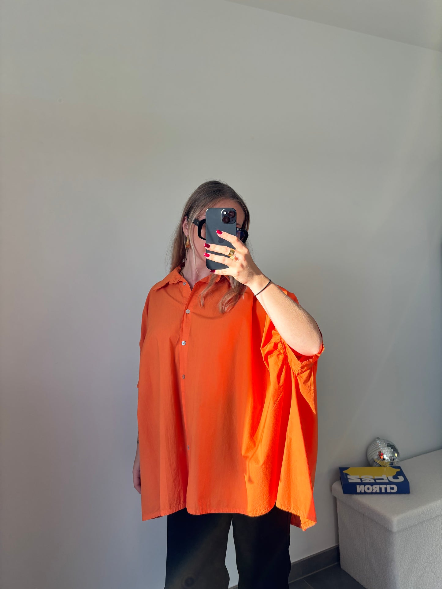 Chemise Oversize Pretty Orange
