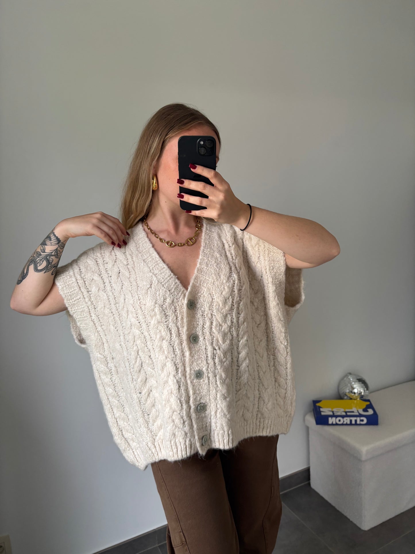 Gilet Lily Blanc Crème