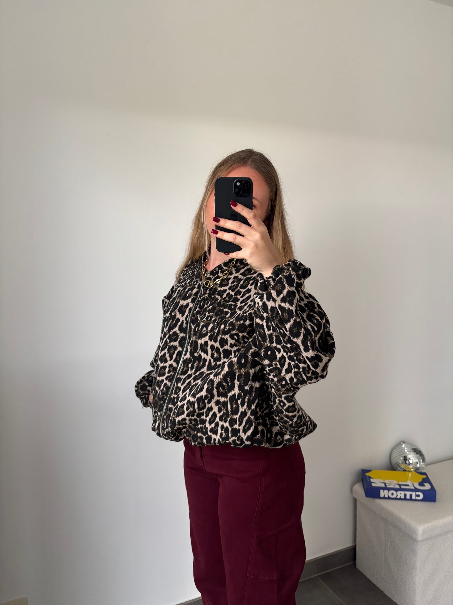 Veste Bomber Léopard