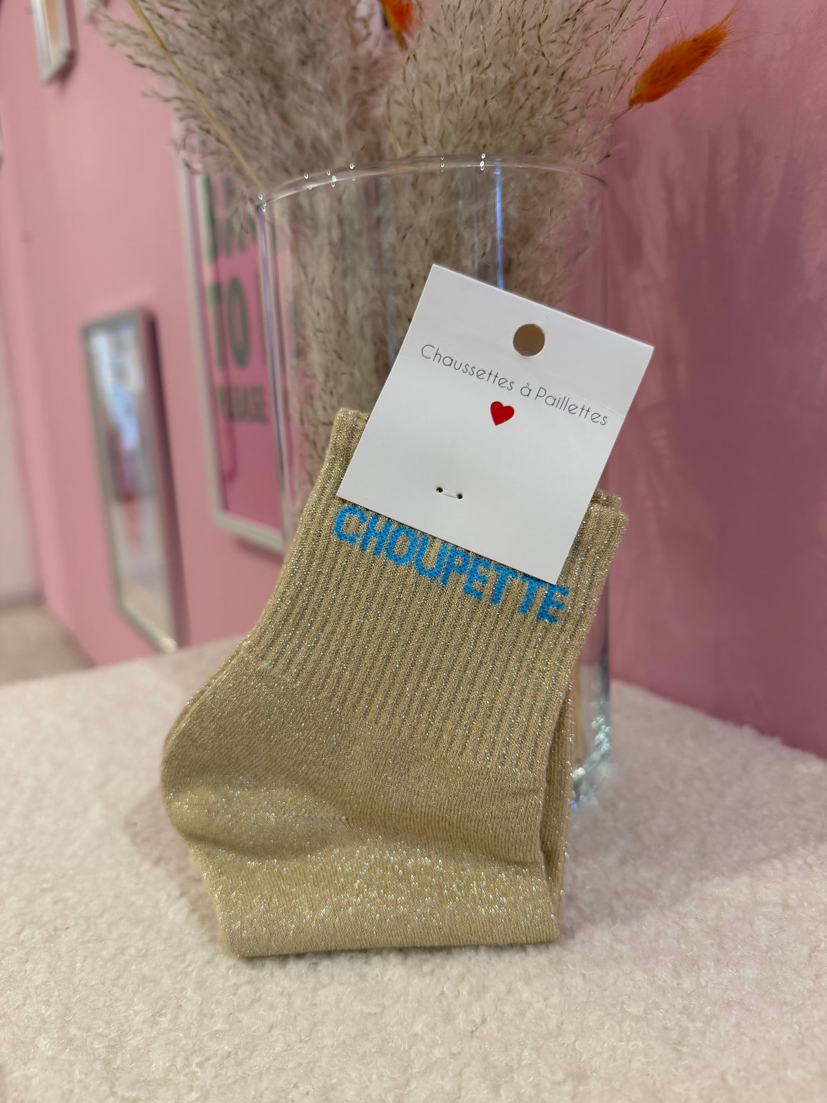 Chaussettes paillettes choupette
