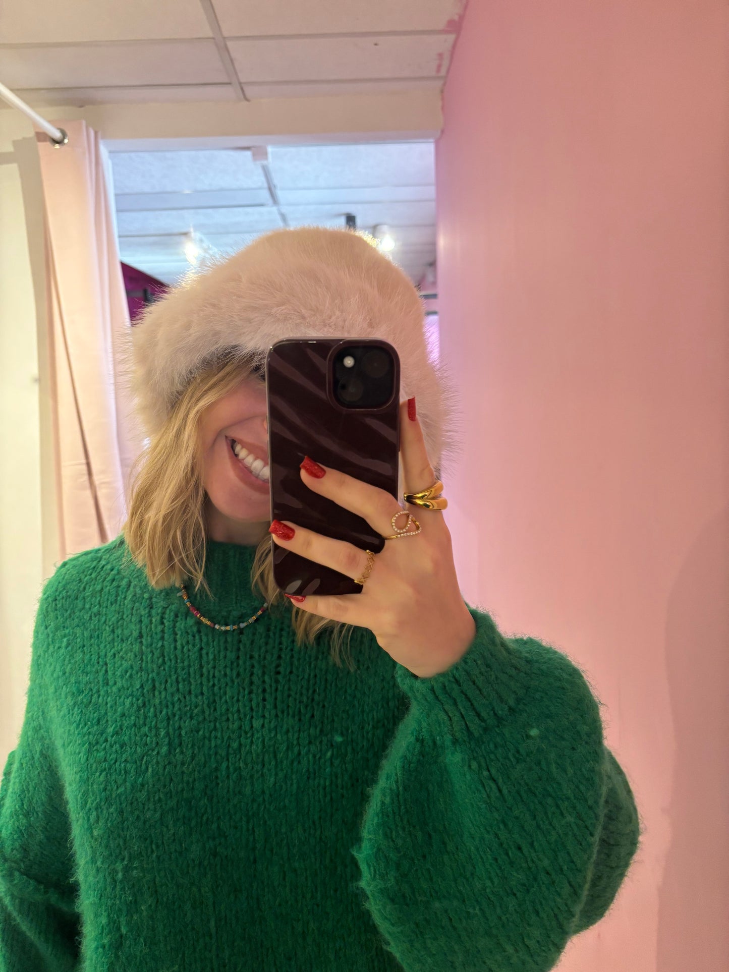Bonnet fausse fourrure
