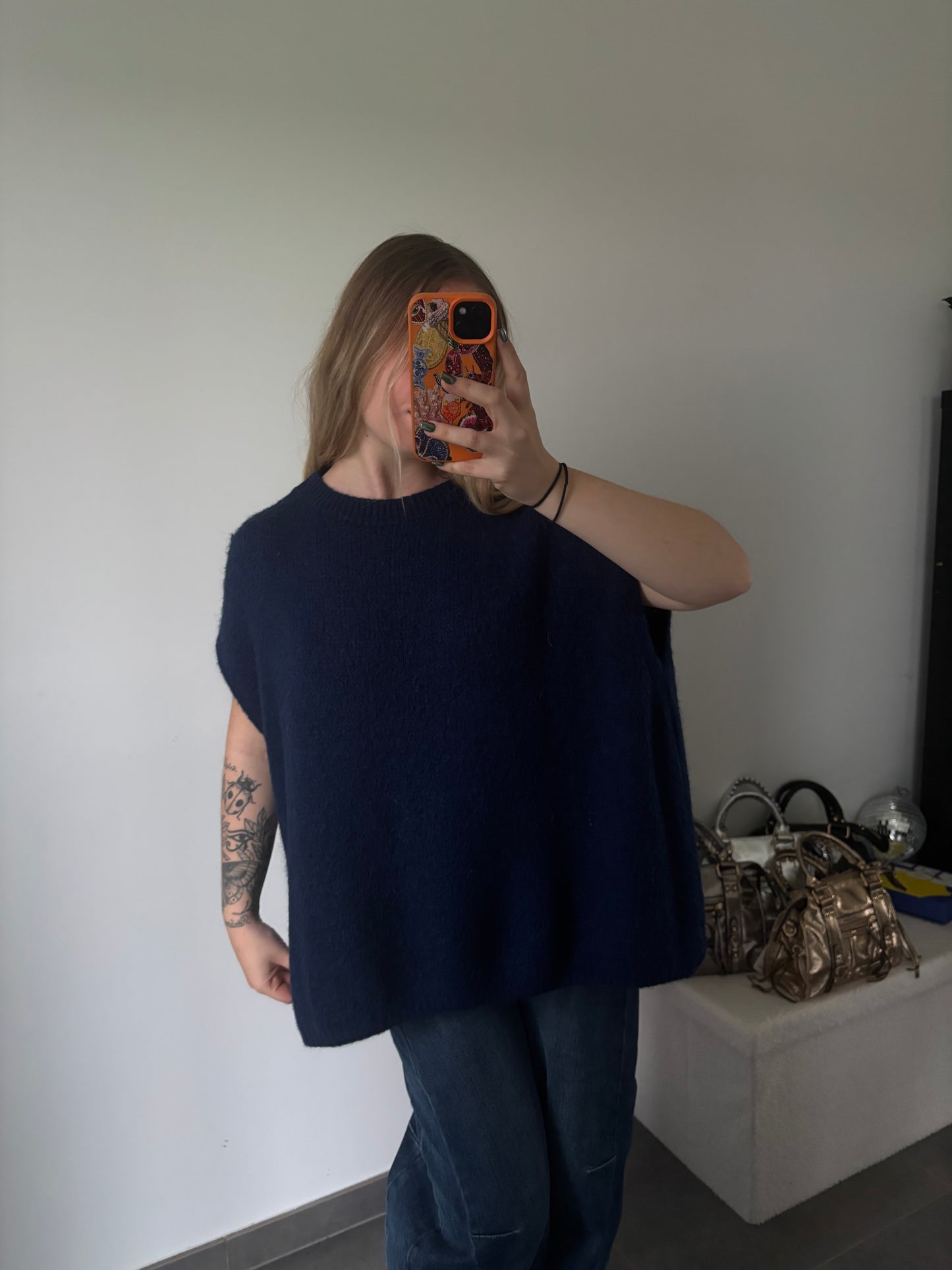Pull Ambre Bleu marine