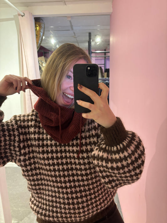 Capuche cagoule bordeaux