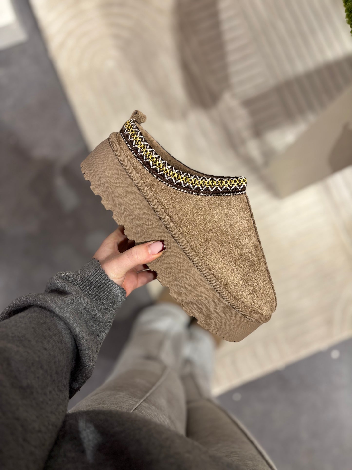 Chaussures Cozy Taupes