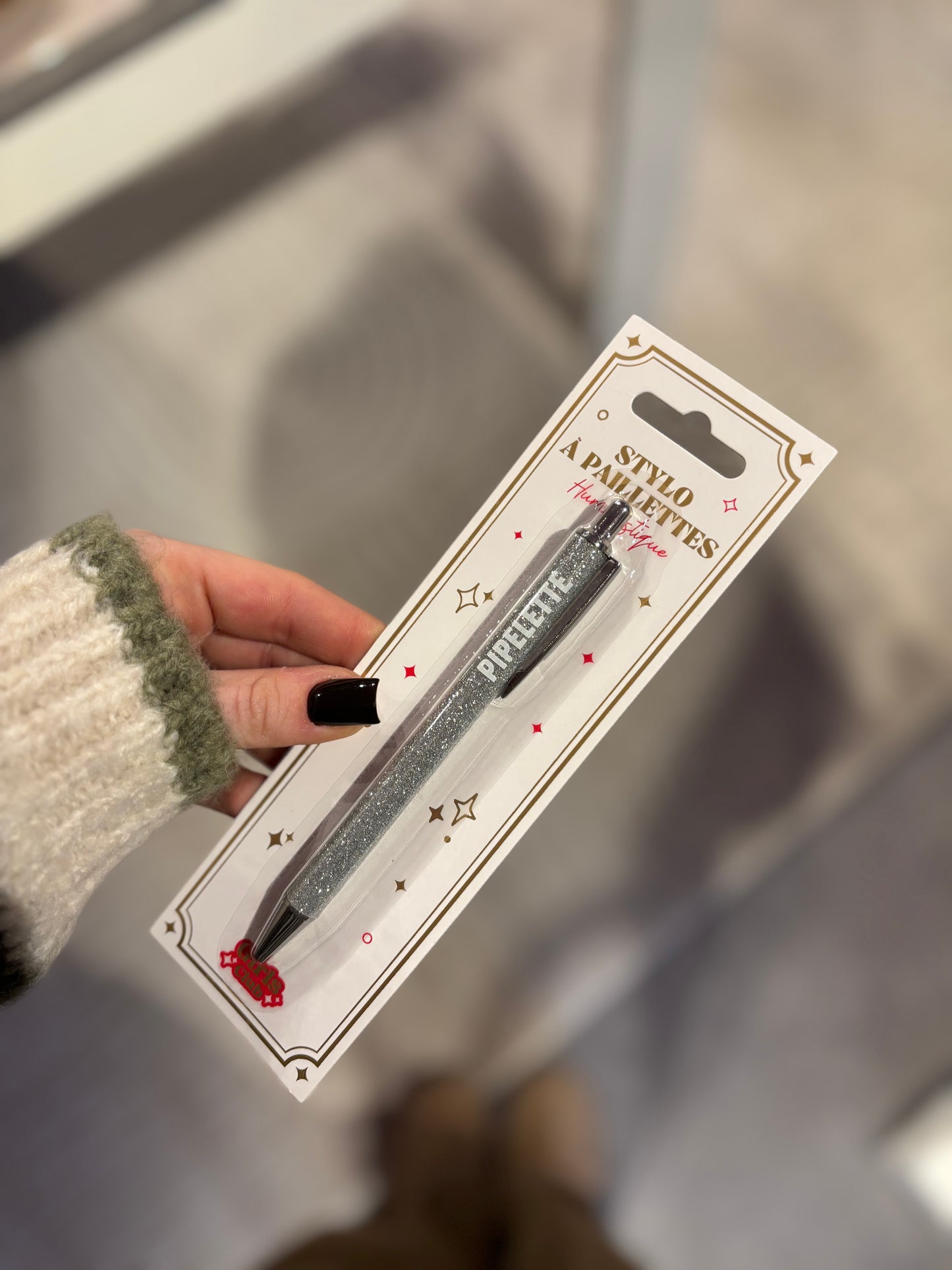 Bic Ă paillettes pipelette