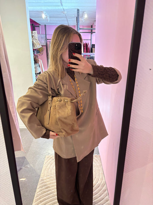 Grand Sac Sana suédine Taupe