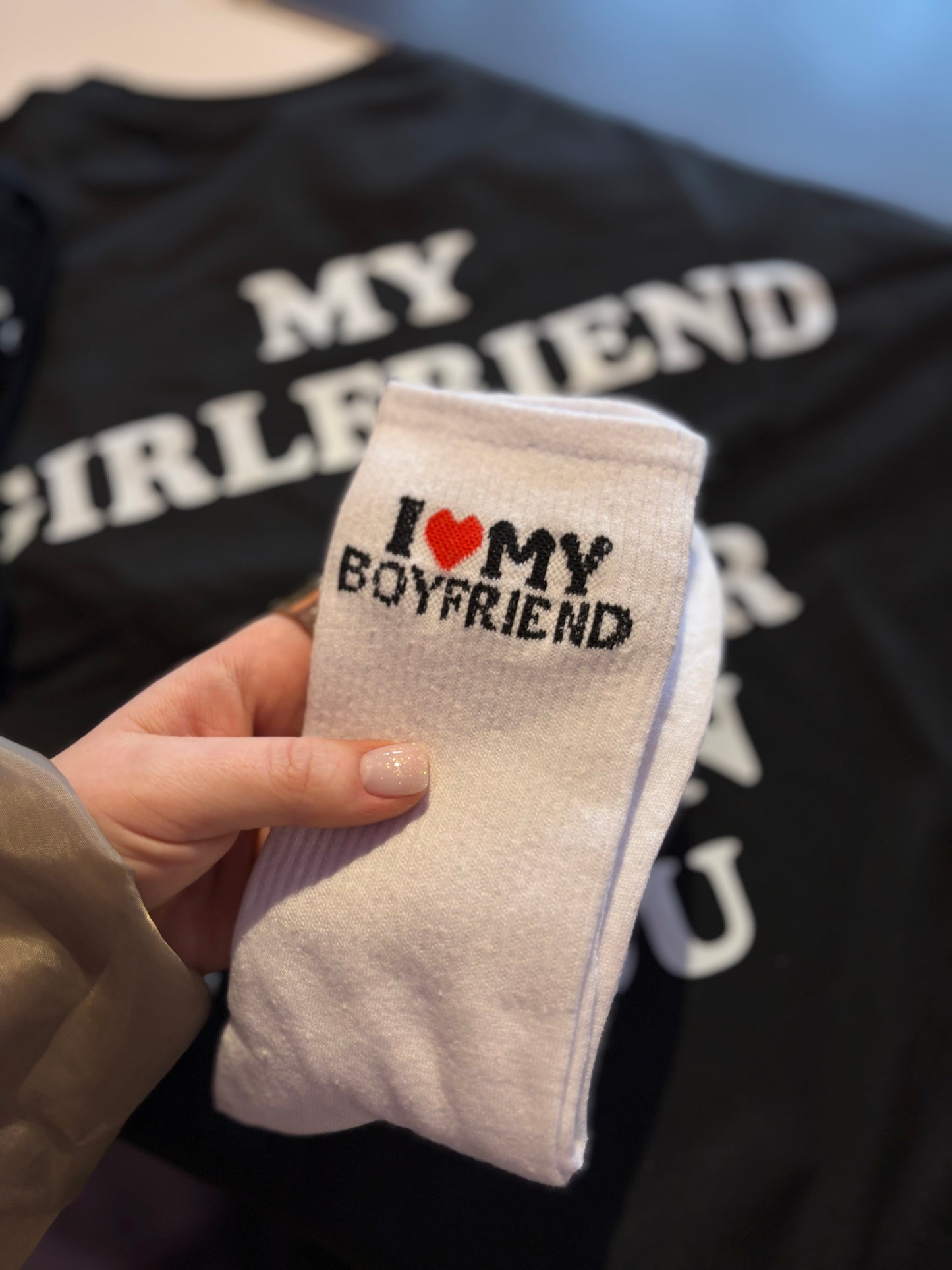 Chaussettes I love my boyfriend