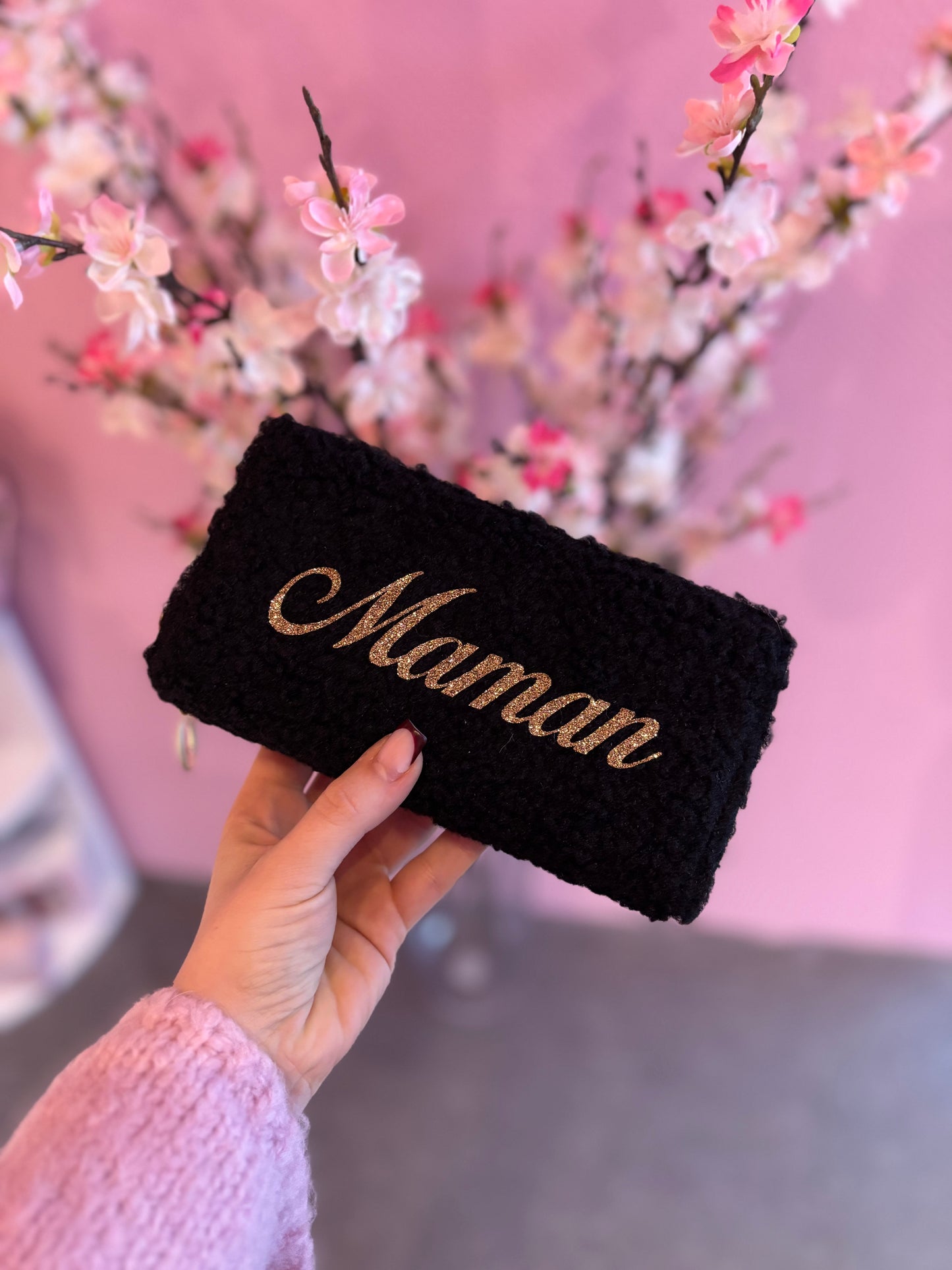 Portefeuille Teddy Maman noir