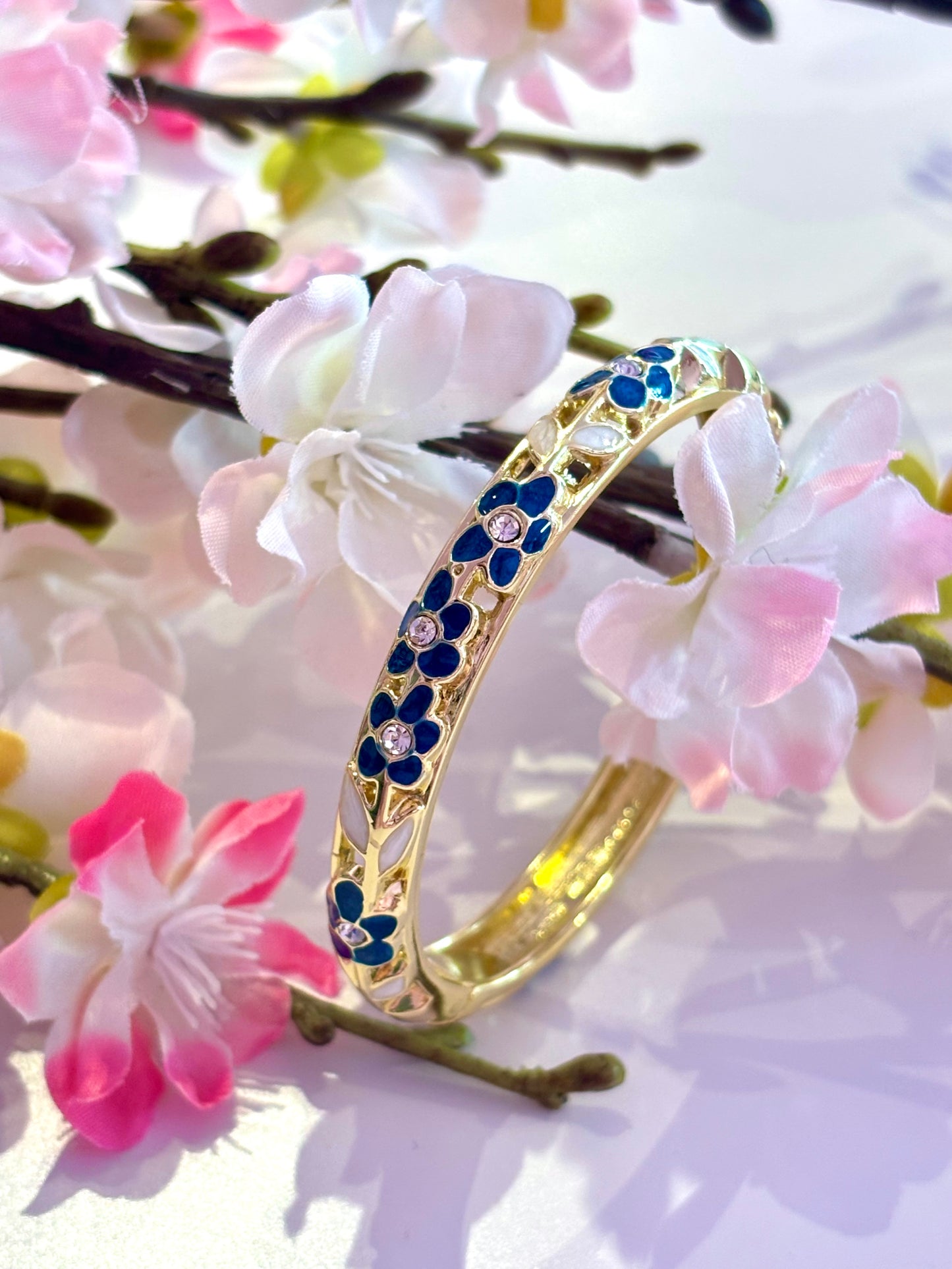Bracelet Jonc Calyra Bleu Marine