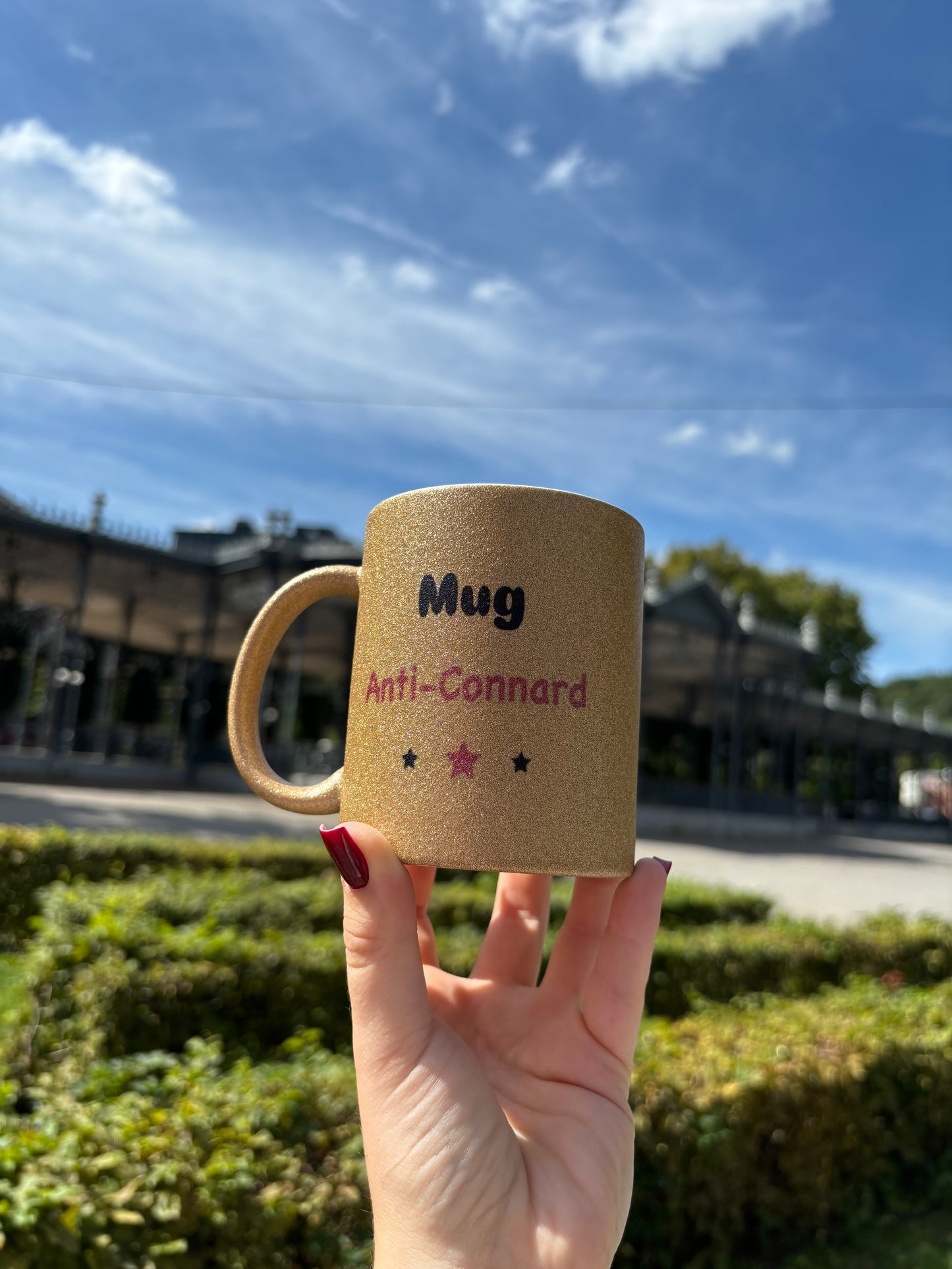 Mug anti-connard doré