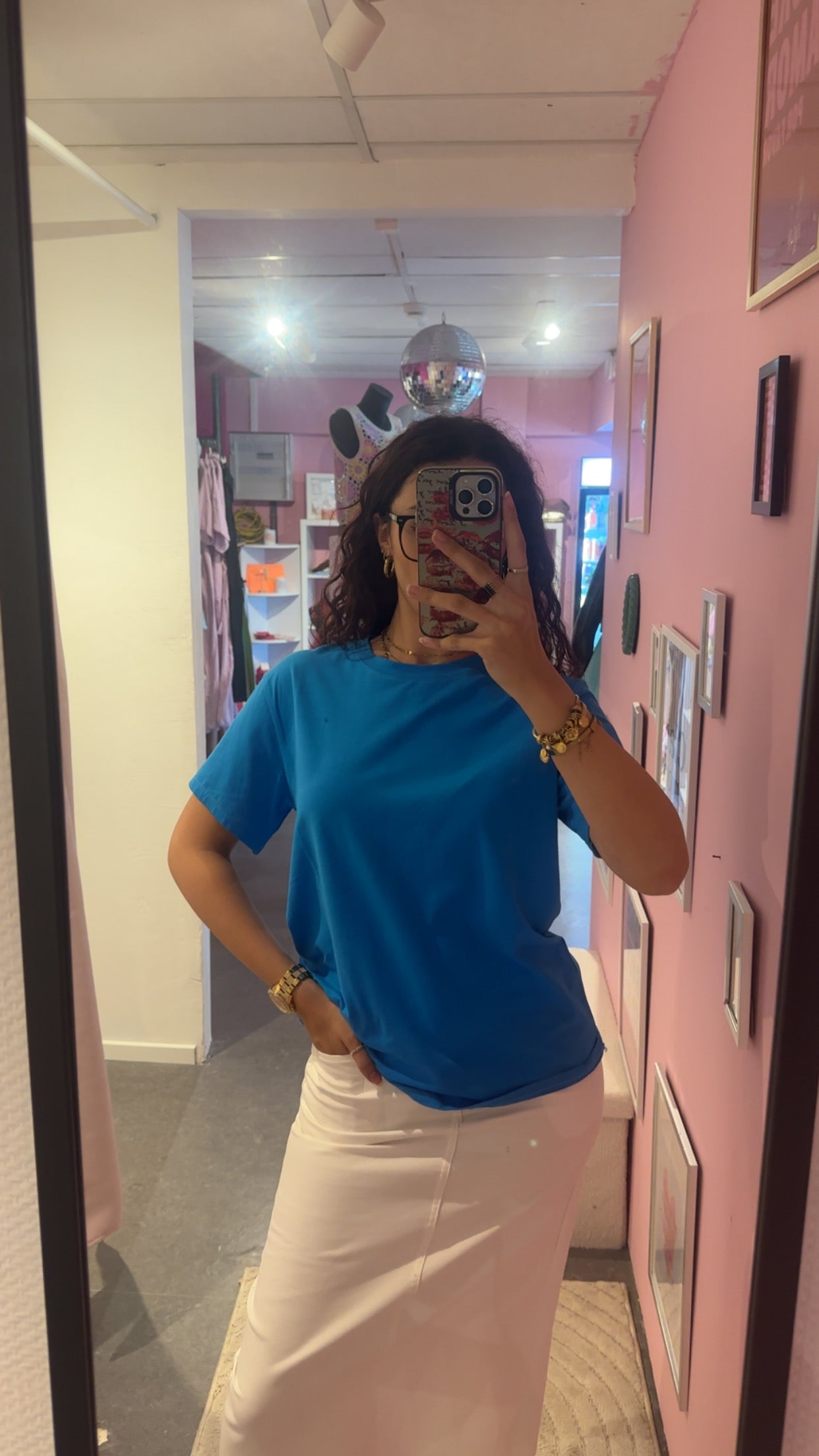 T shirt bleu simple
