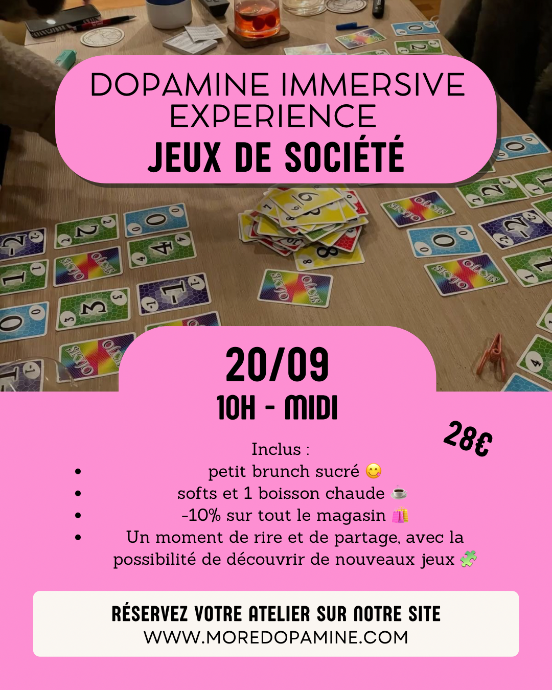 Dopamine Immersive Experience : Jeux de société 🧩