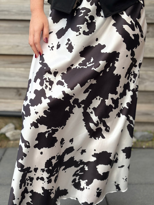 Jupe en satin Vache Noire