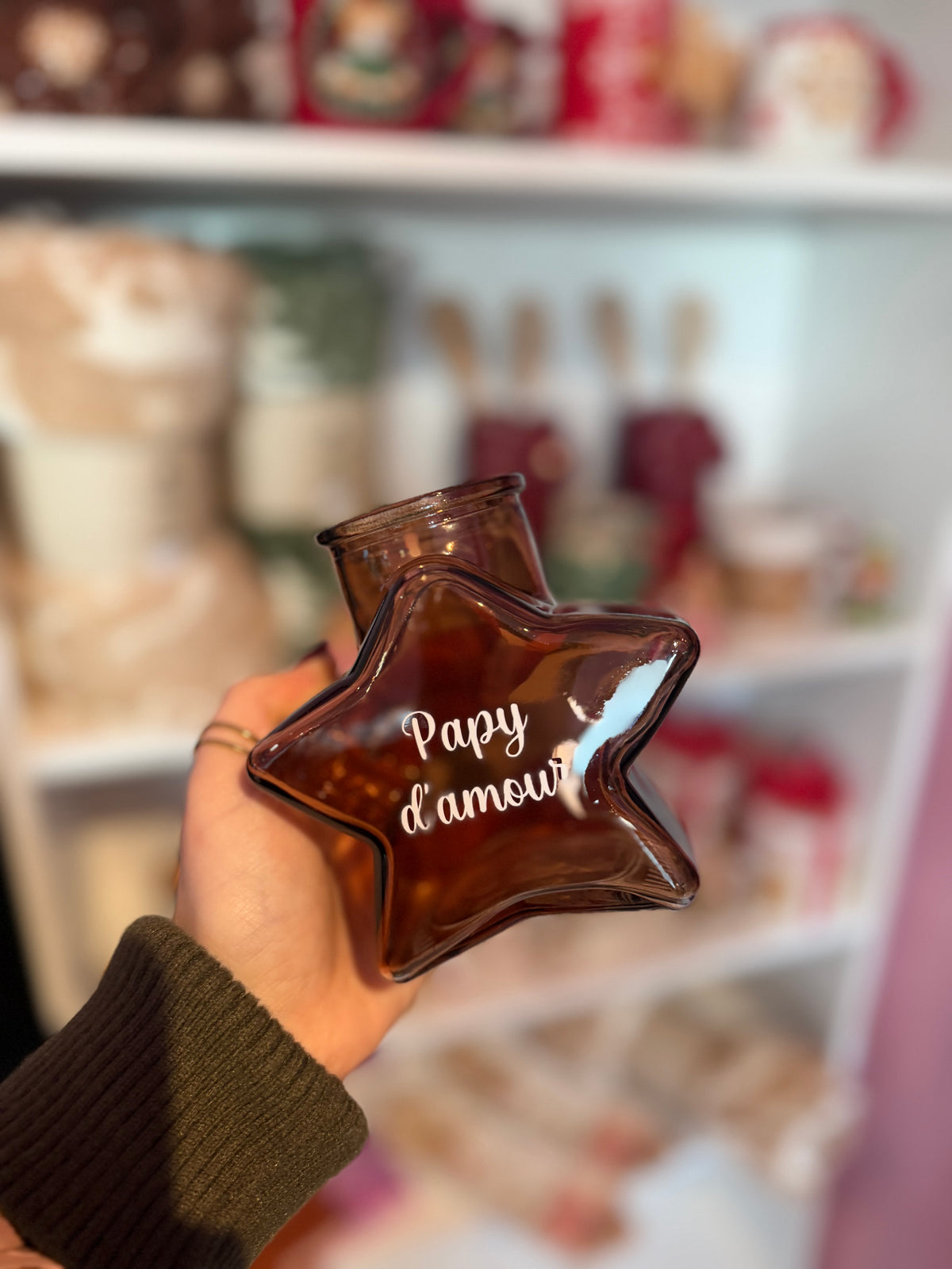 Vase étoile papy d’amour