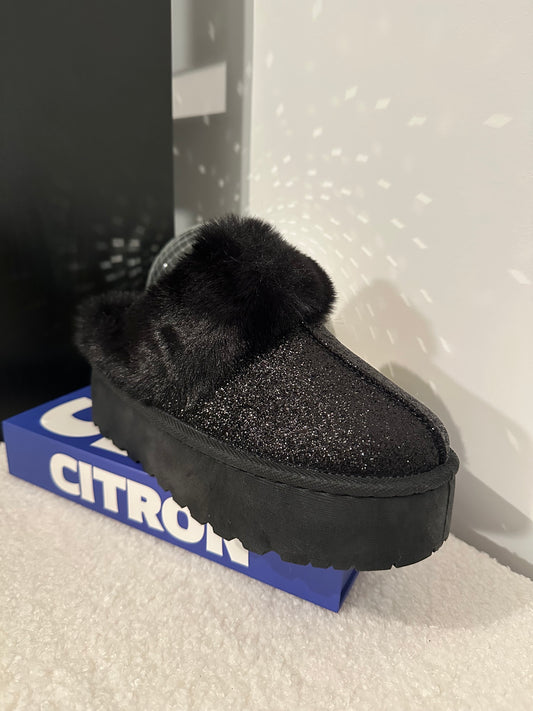 Chaussures Cozy Noires paillettes