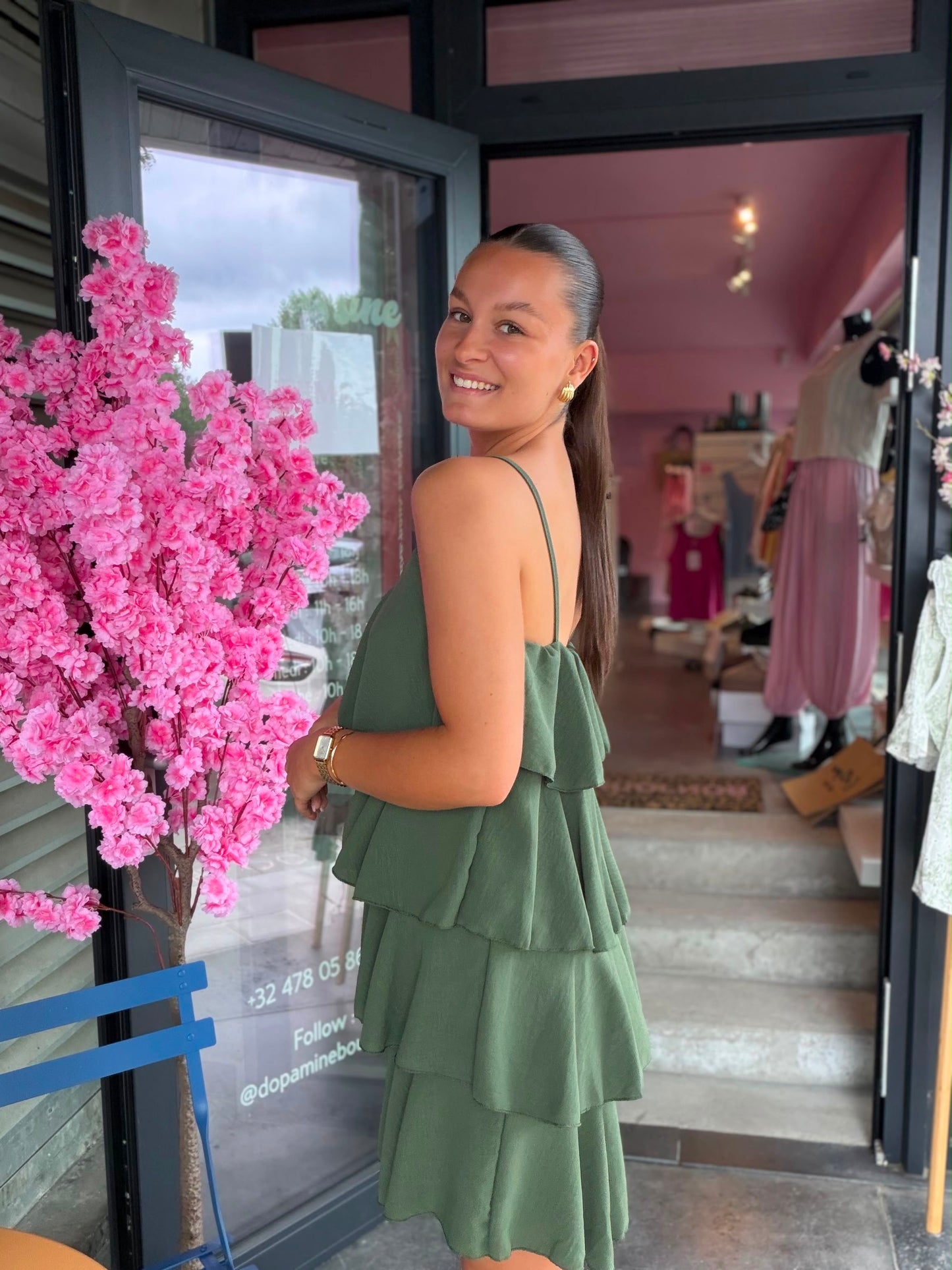 Robe Flavia kaki