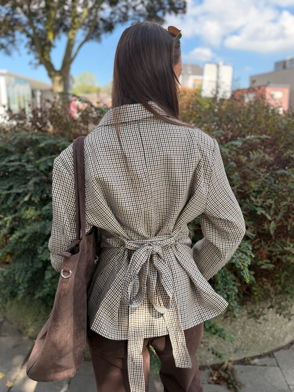 Blazer Taylor à carreaux
