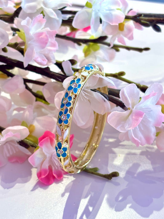 Bracelet Jonc Calyra Bleu Ciel