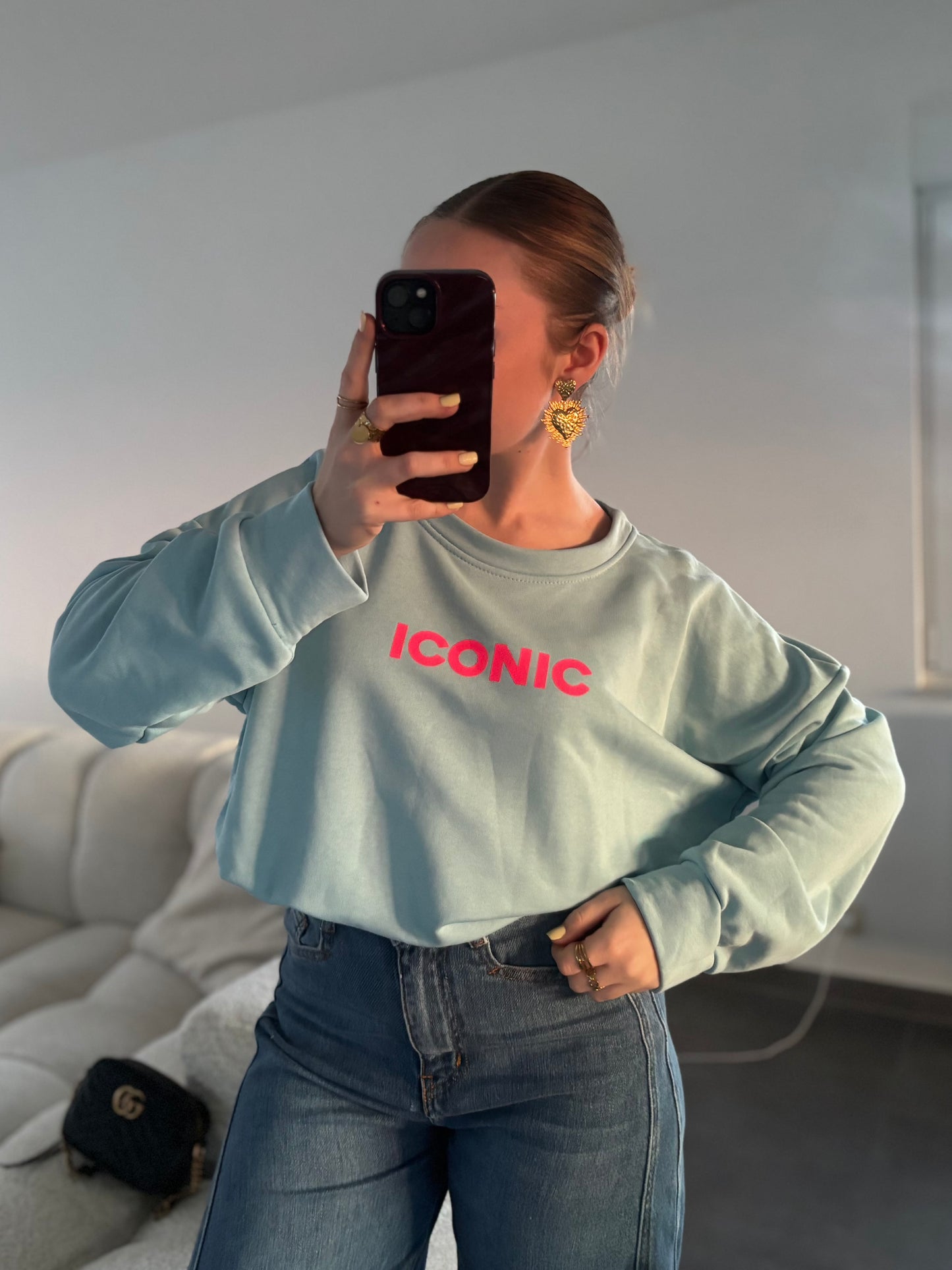 Sweat Iconic Bleu