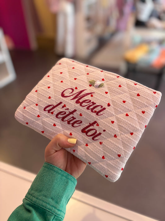 Trousse merci d’être toi fushia