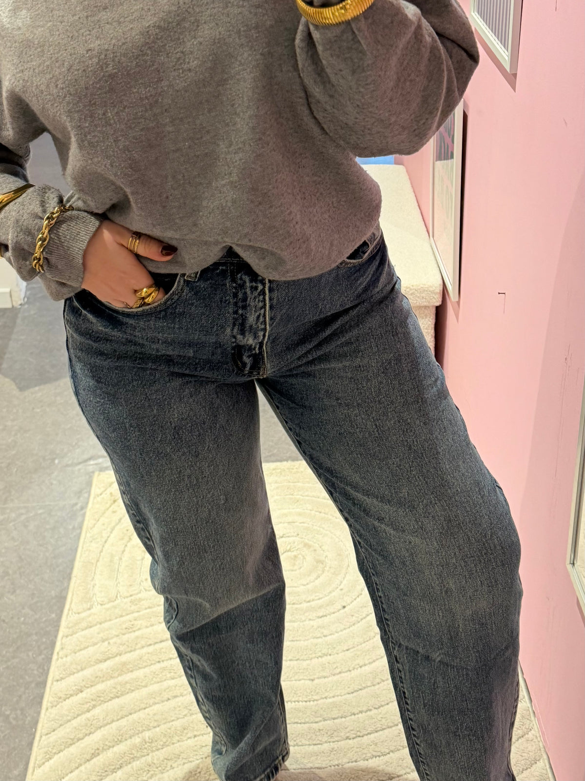 Jean Ely bleu délavé