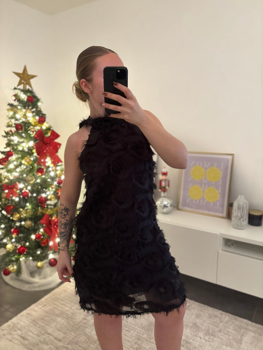 Robe à volants noire