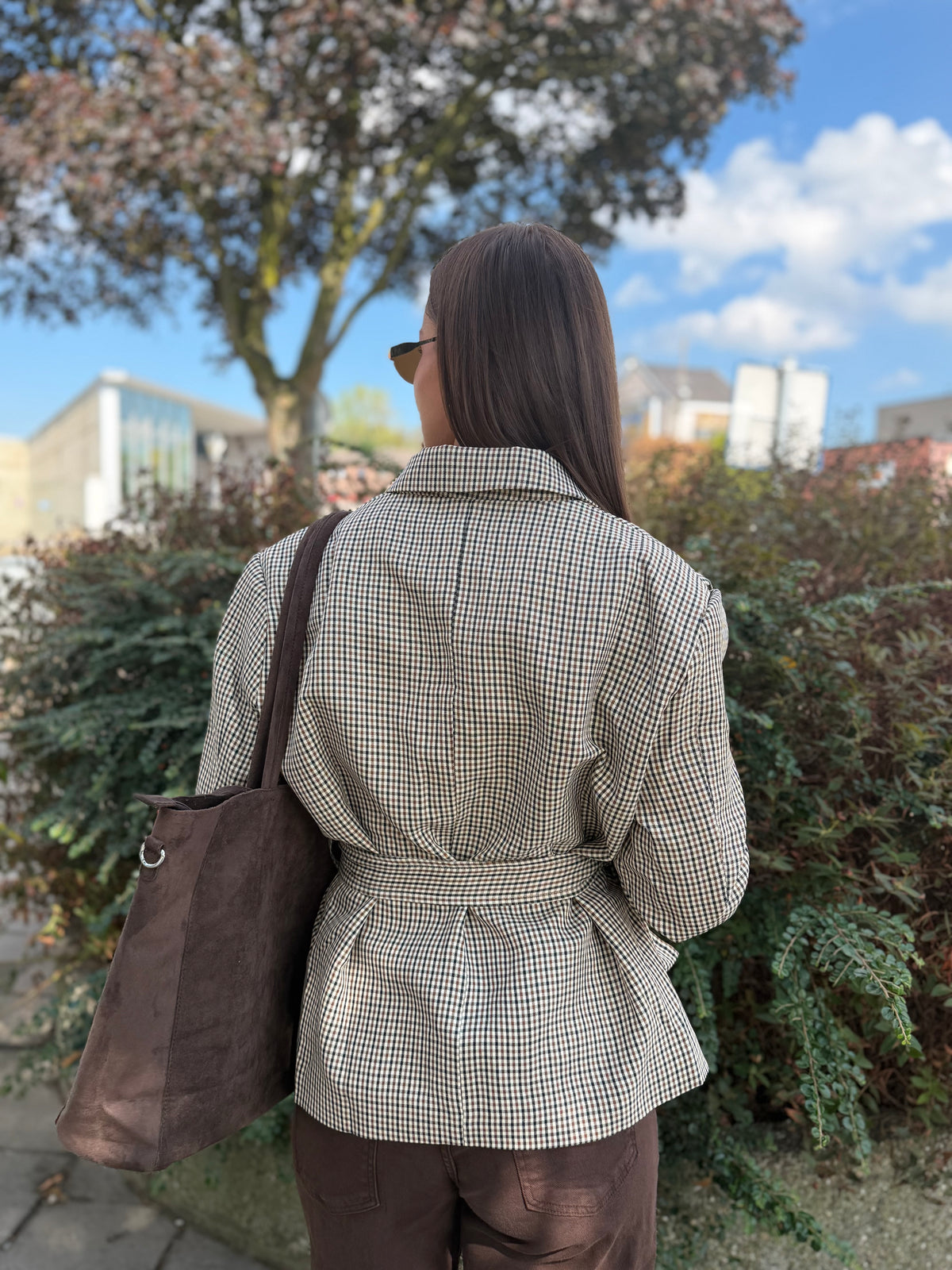 Blazer Taylor à carreaux