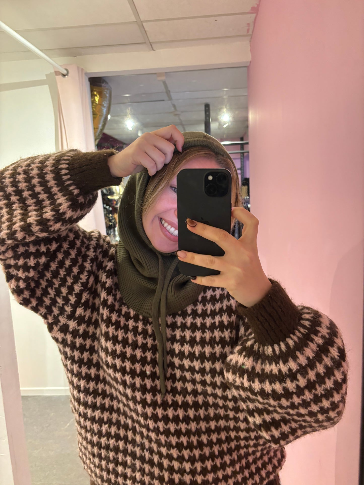 Capuche cagoule kaki