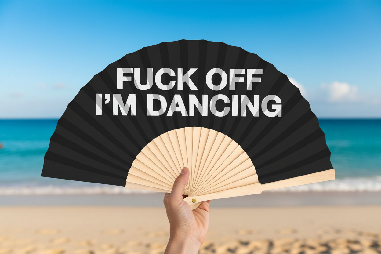 Éventail Fuck Off I'm Dancing