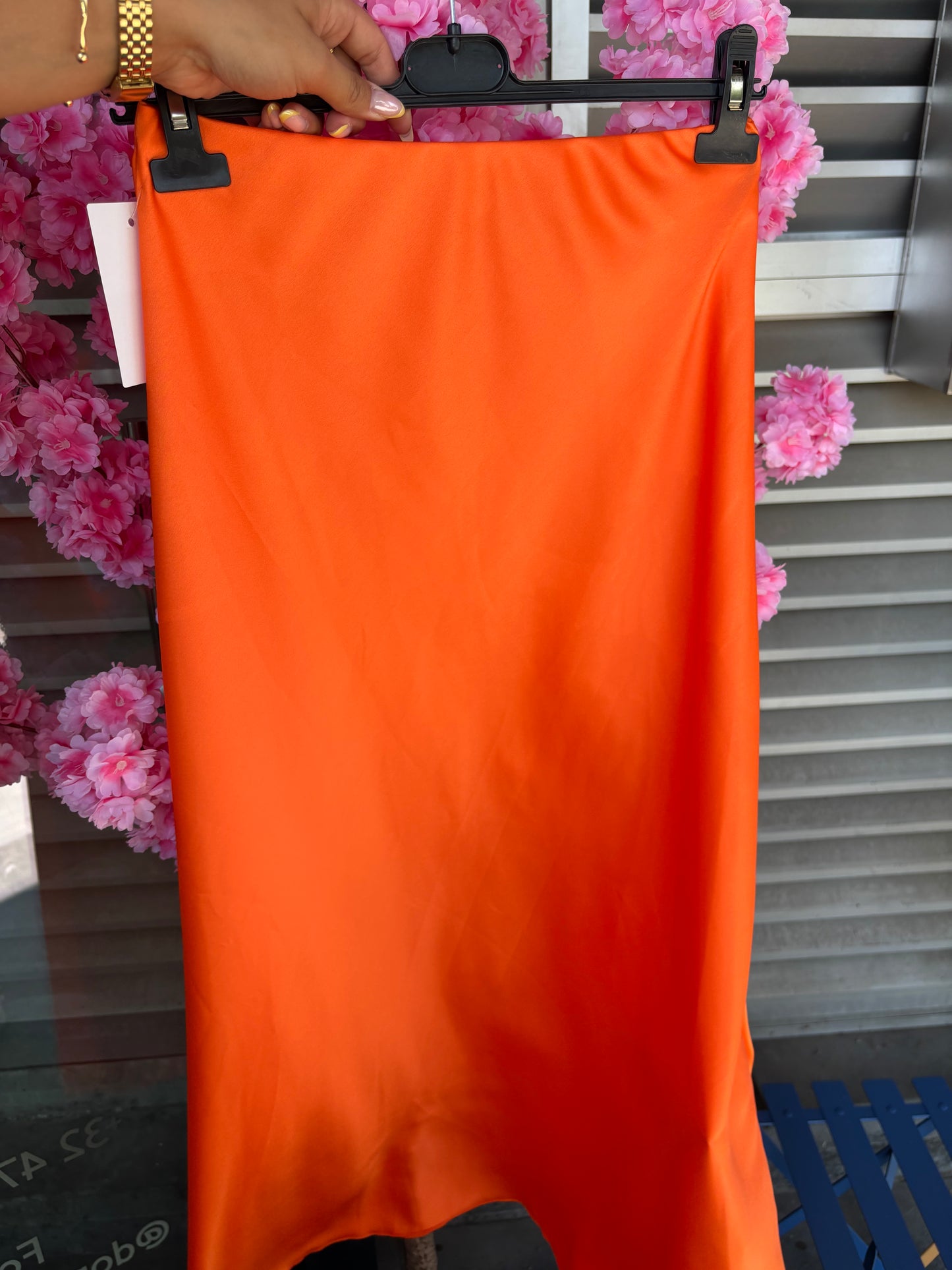 Jupe en satin diverses coloris