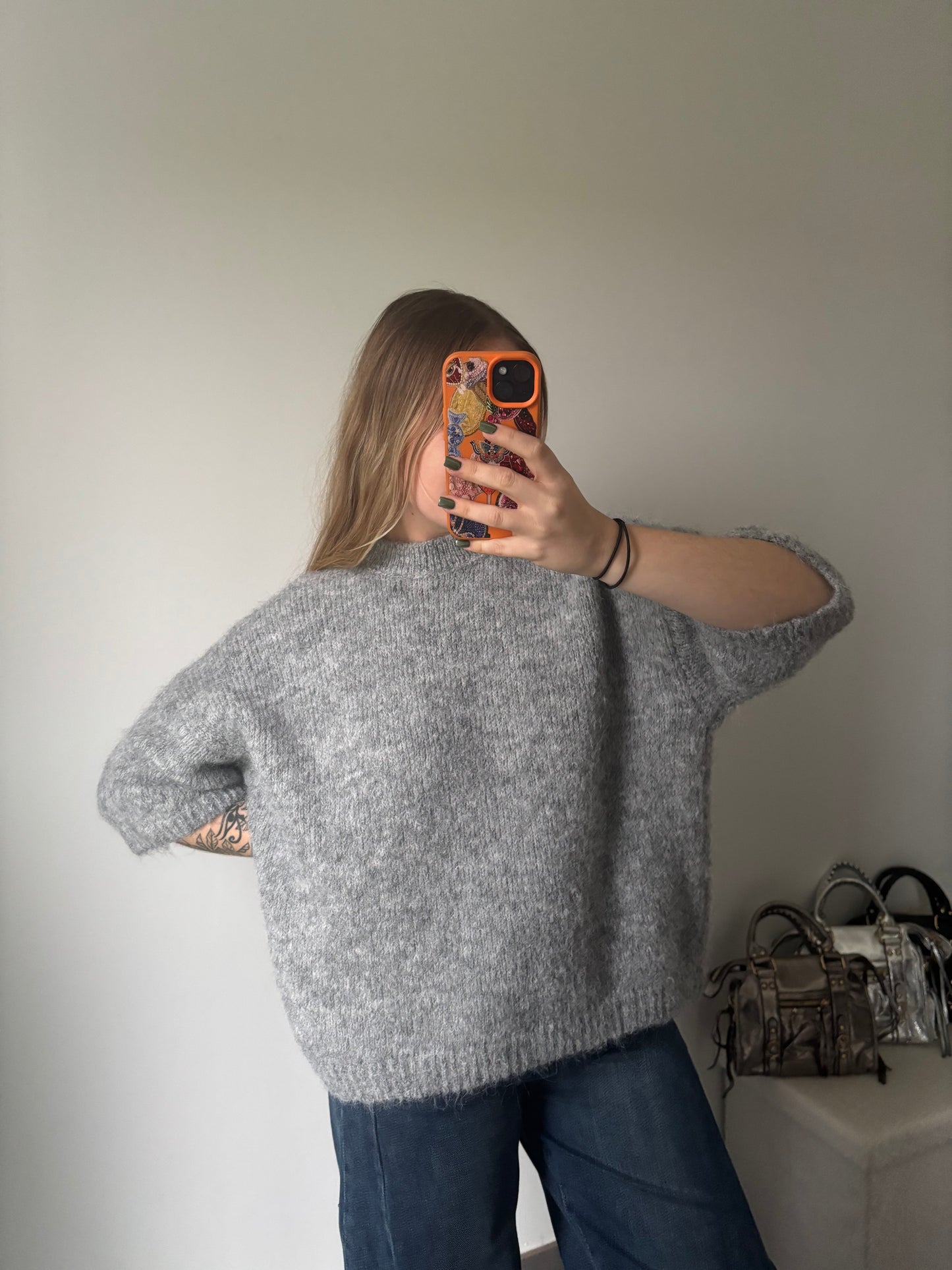 Pull gris Solène