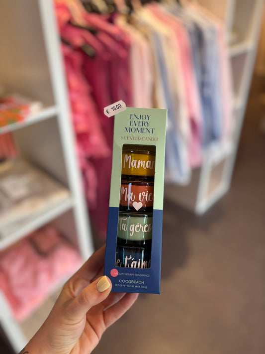 Pack bougies maman bleu