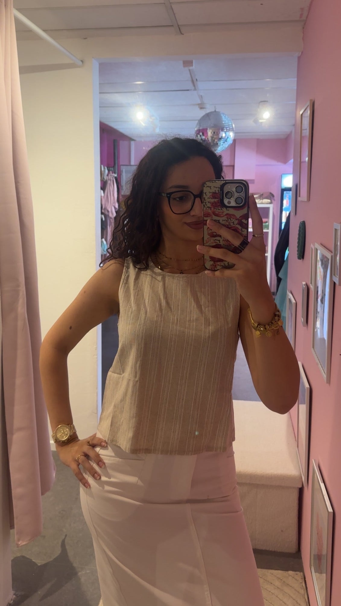 Top Esmée beige