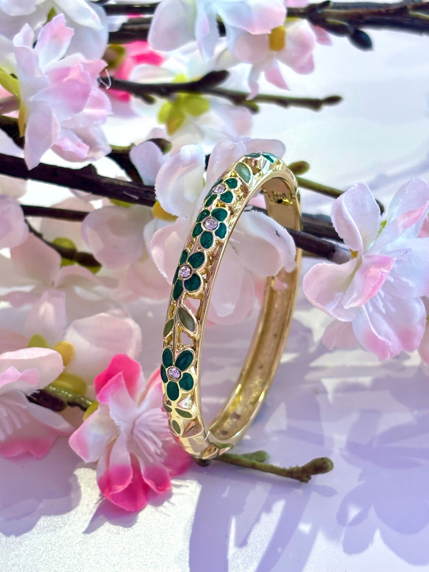 Bracelet Jonc Calyra Vert