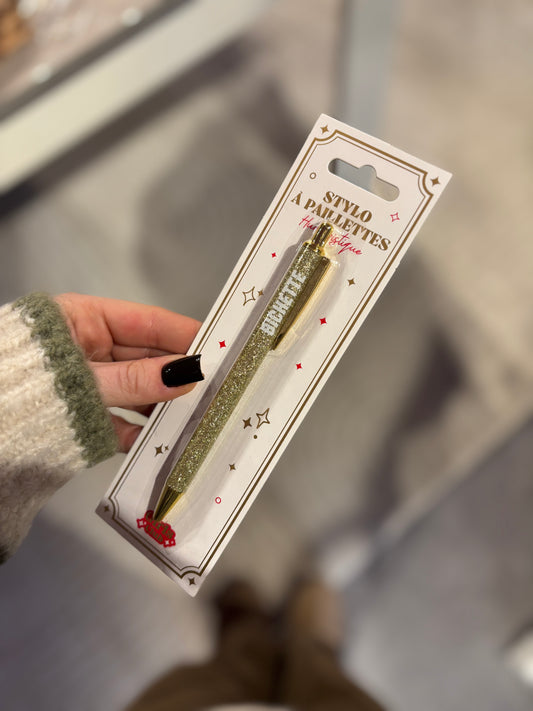 Bic à paillettes bichette