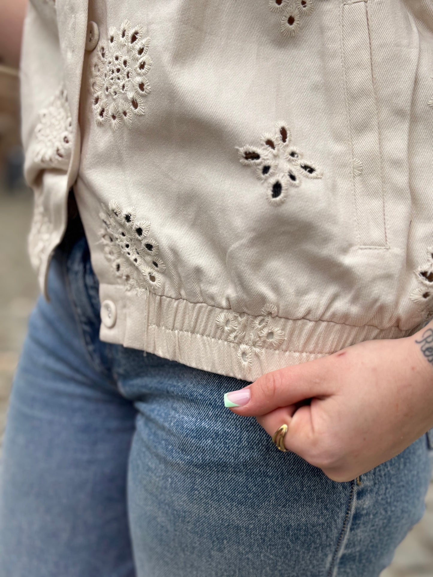 Gilet Solène beige
