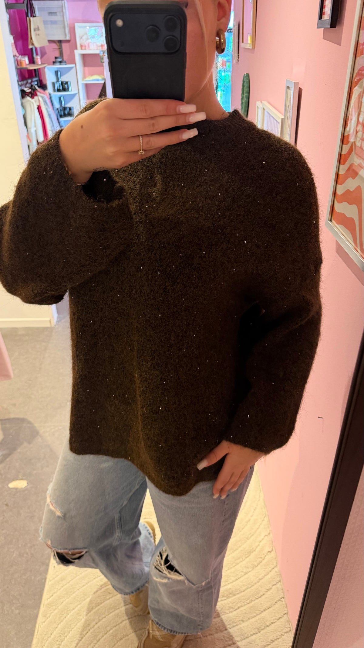 Pull à paillettes Amy divers coloris