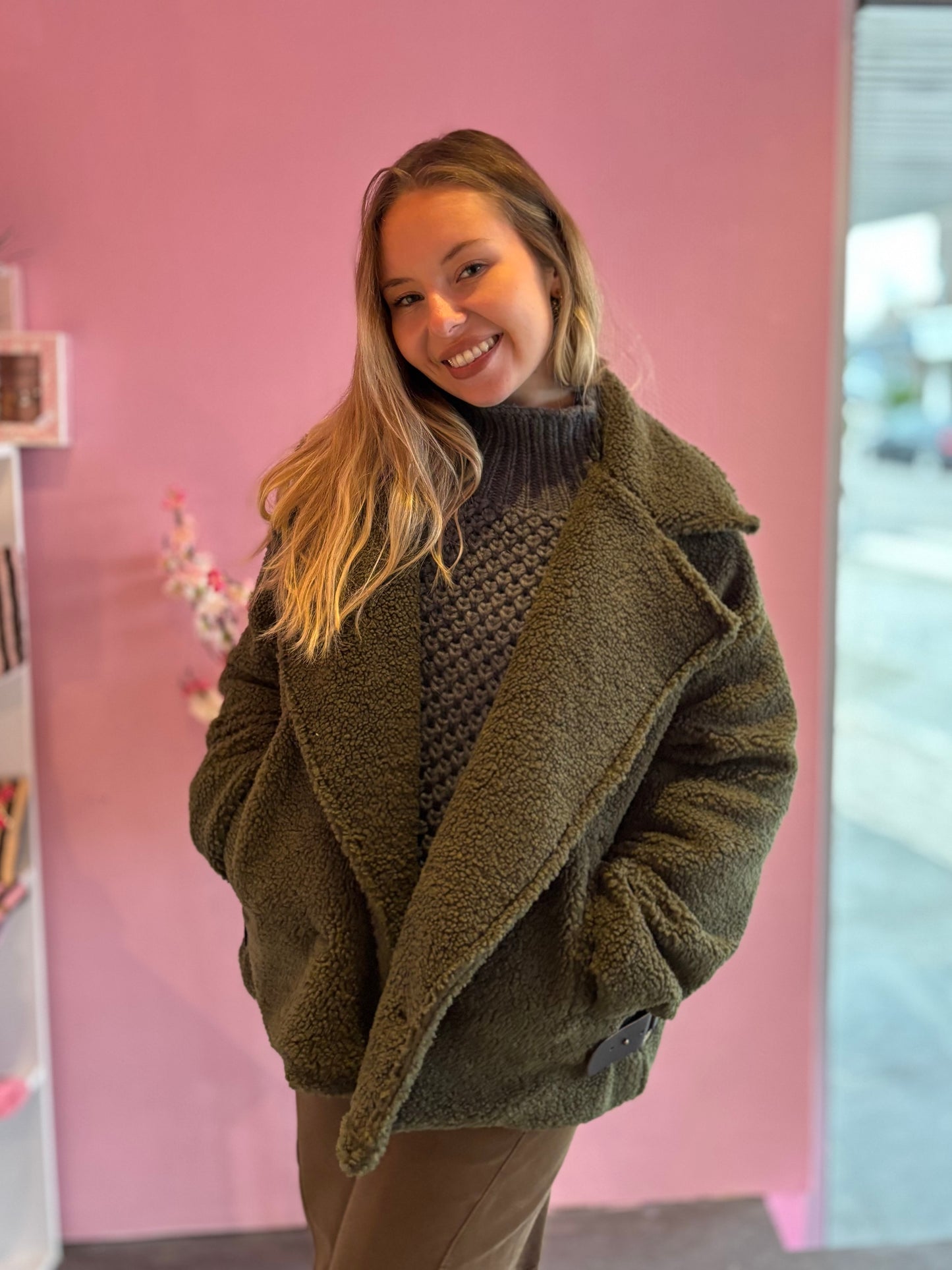 Veste Aviateur Teddy Kaki