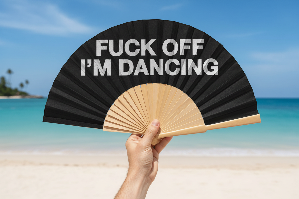 Éventail Fuck Off I'm Dancing