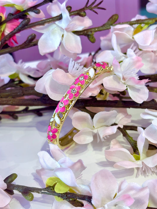 Bracelet Jonc Calyra Fushia