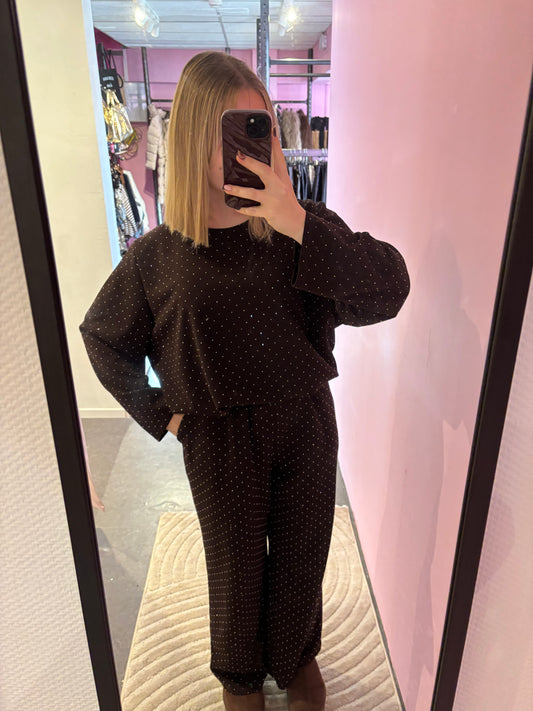 Ensemble choco strass