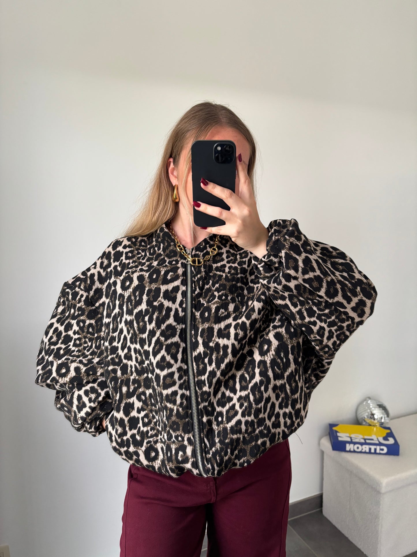 Veste Bomber Léopard