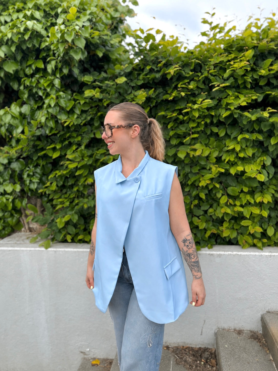 Blazer Elise bleu ciel