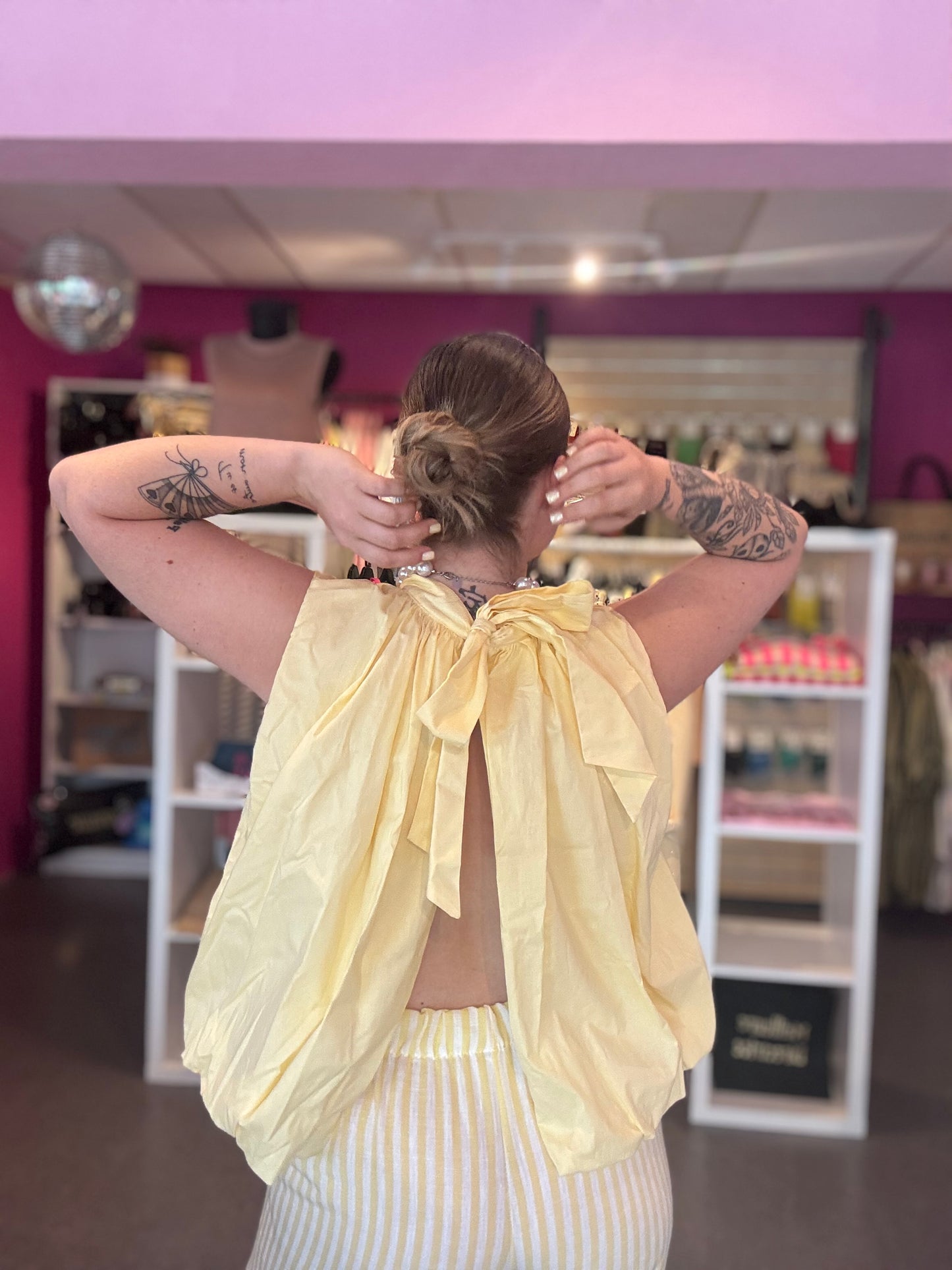 Chemise Lysa dos nu diverses couleurs