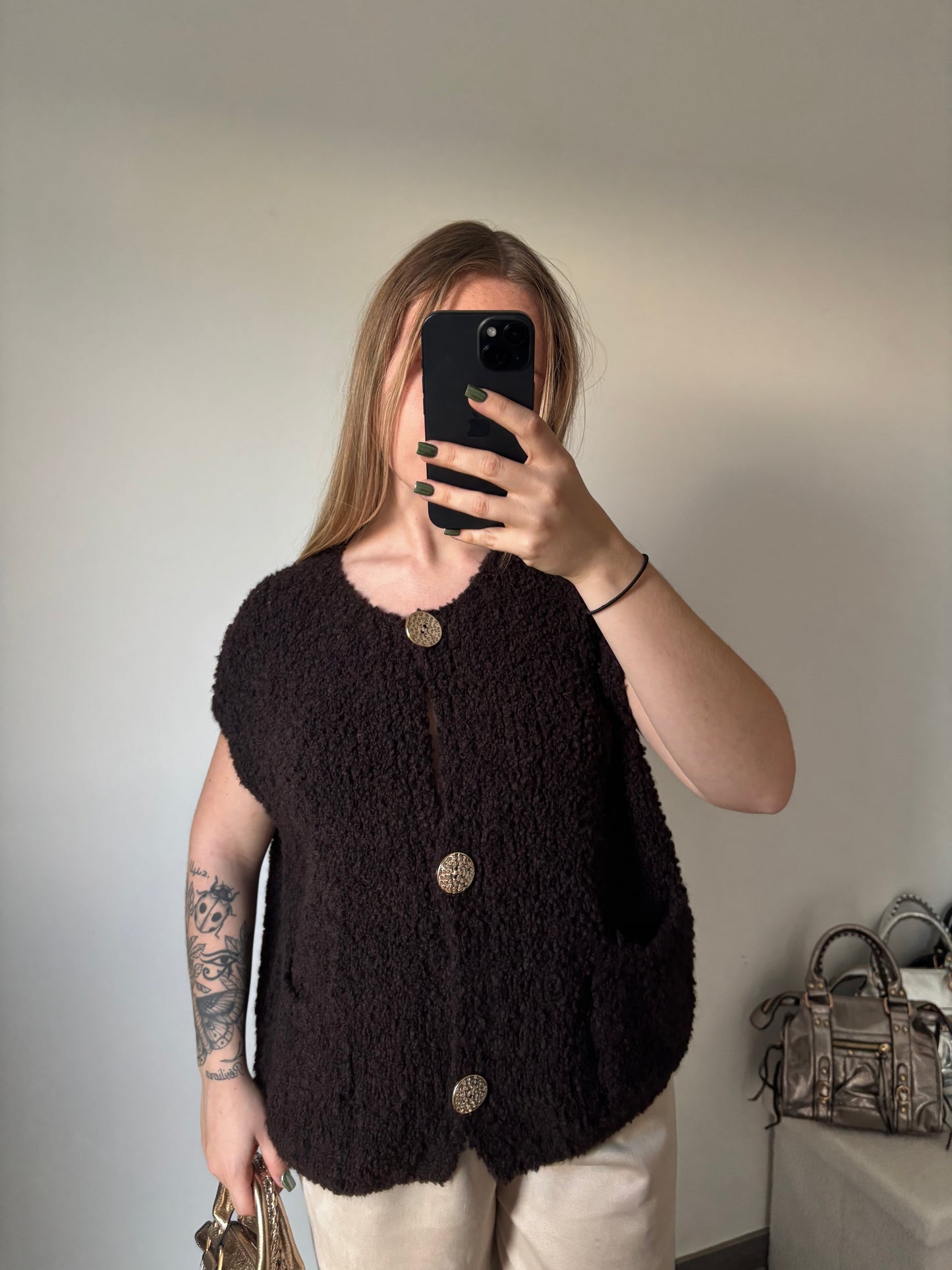 Gilet Arya sans manche Choco