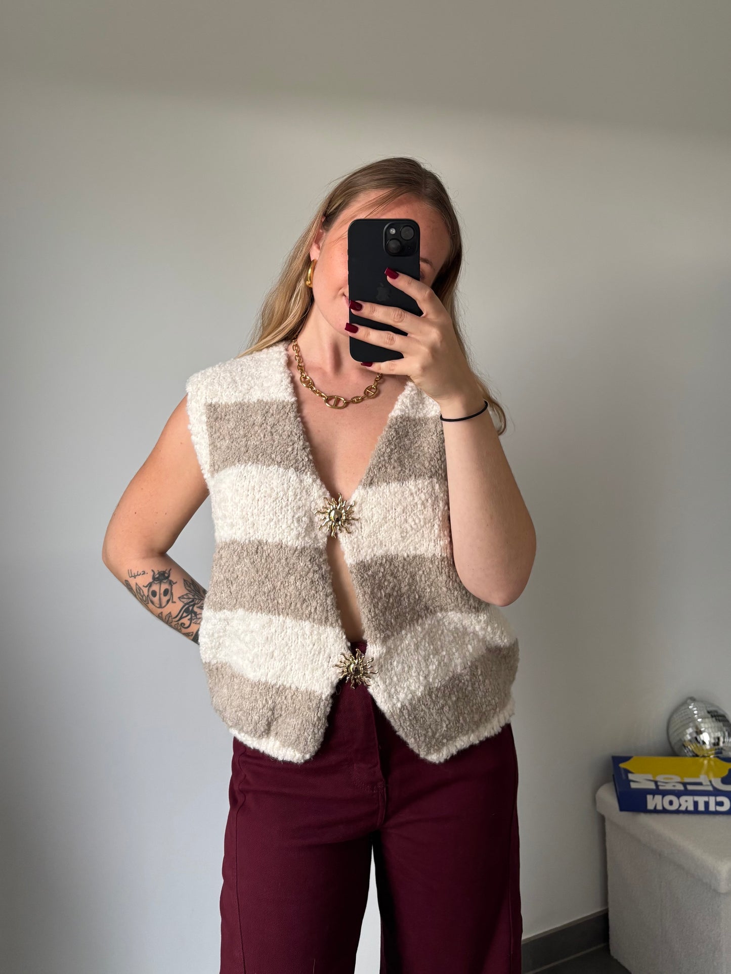 Gilet Ice Cream Beige