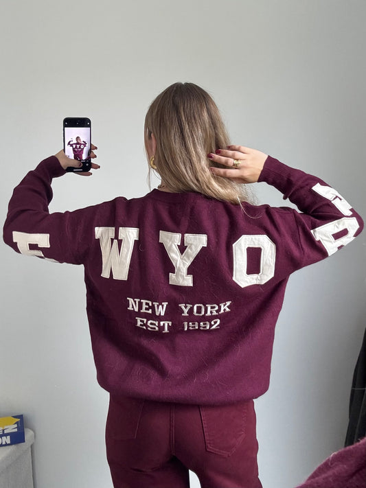 Pull NY bordeaux