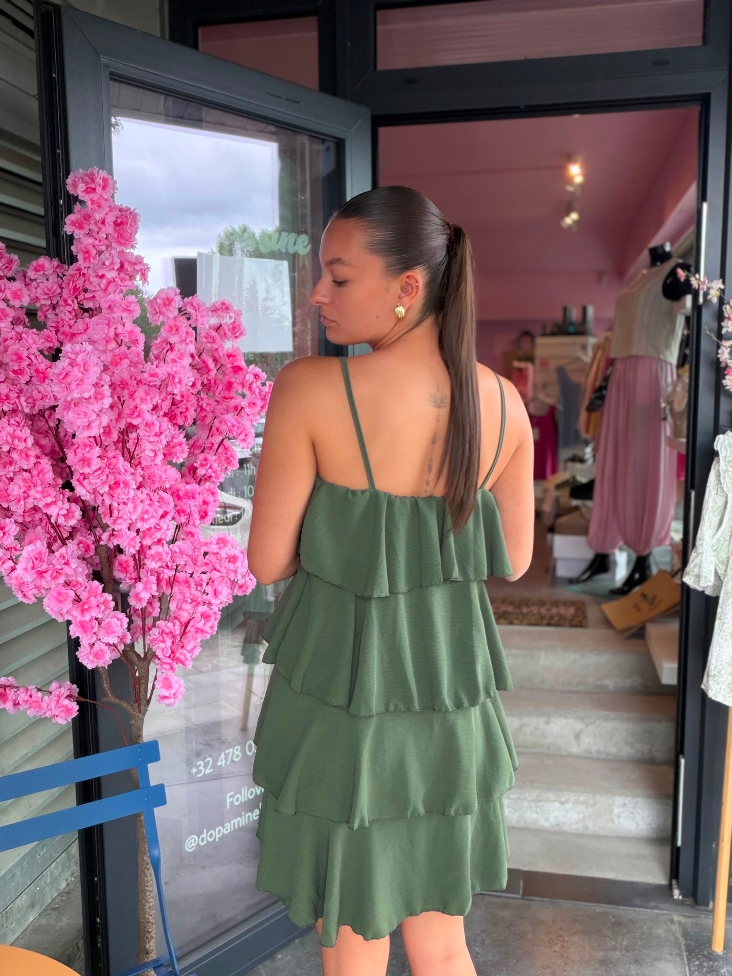 Robe Flavia kaki